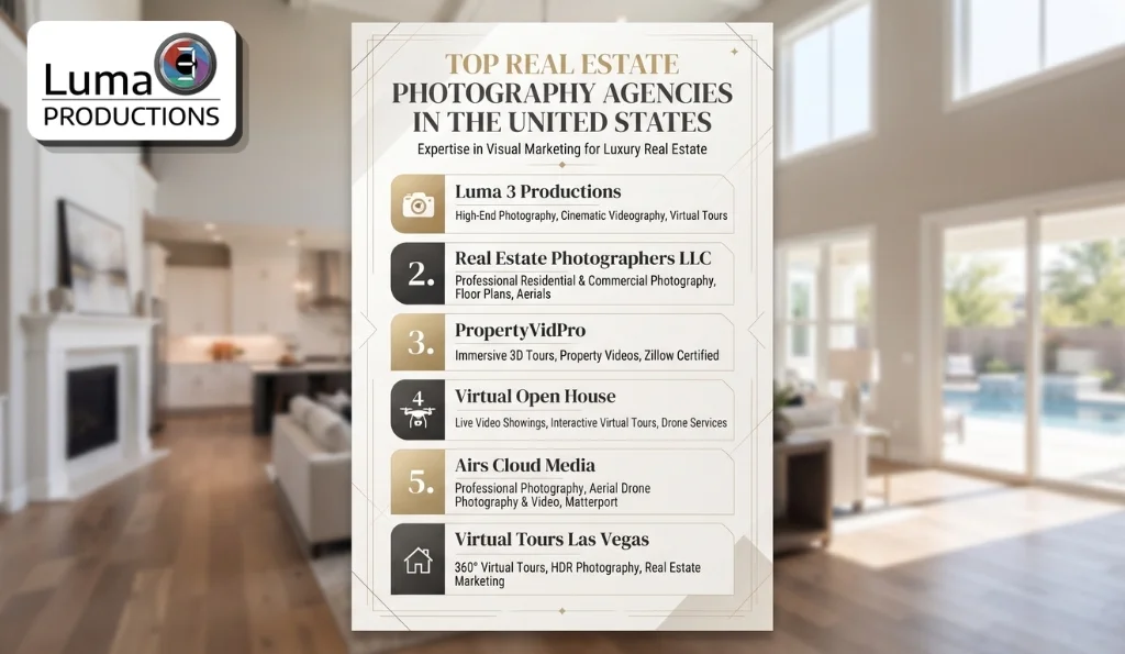 Top Real Estate Photography Agencies in the United States