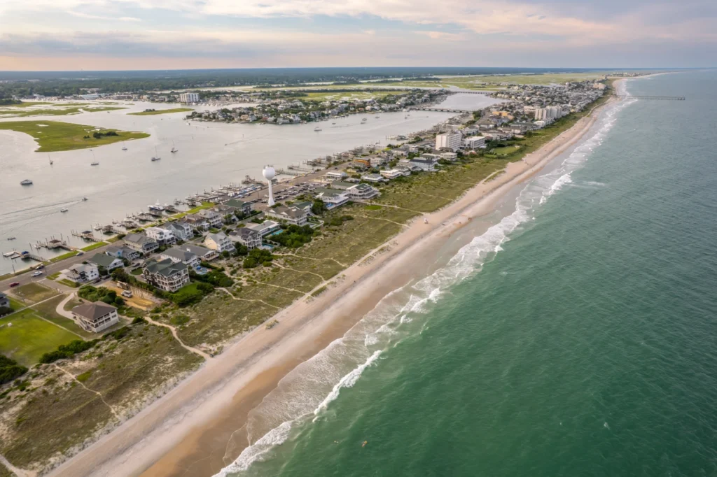 Drone aerial photography Wrightsville Beach NC